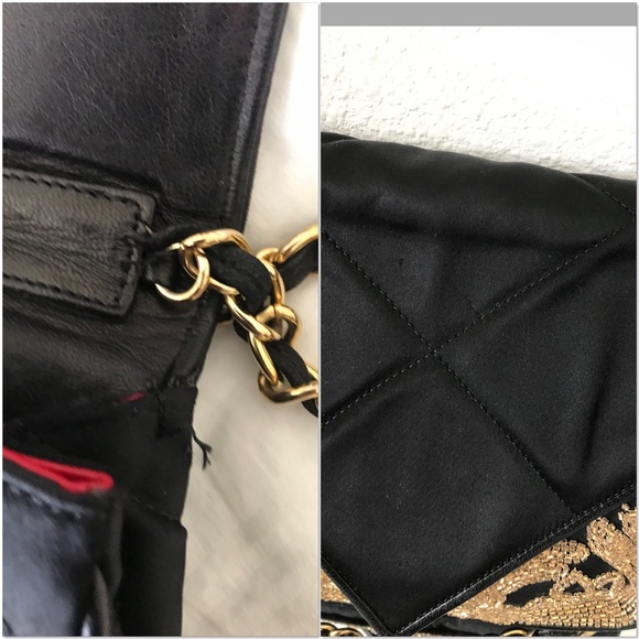 🌸sold🌸Vintage Black Chanel Mini Flap bag - Picture 7 of 8